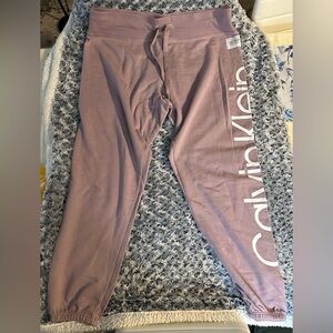 Calvin Klein Performance Women’s Flocked Logo Jogger Sweatpants - NWOT